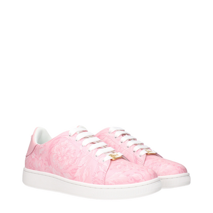 Versace Sneakers Dames Leer Roze