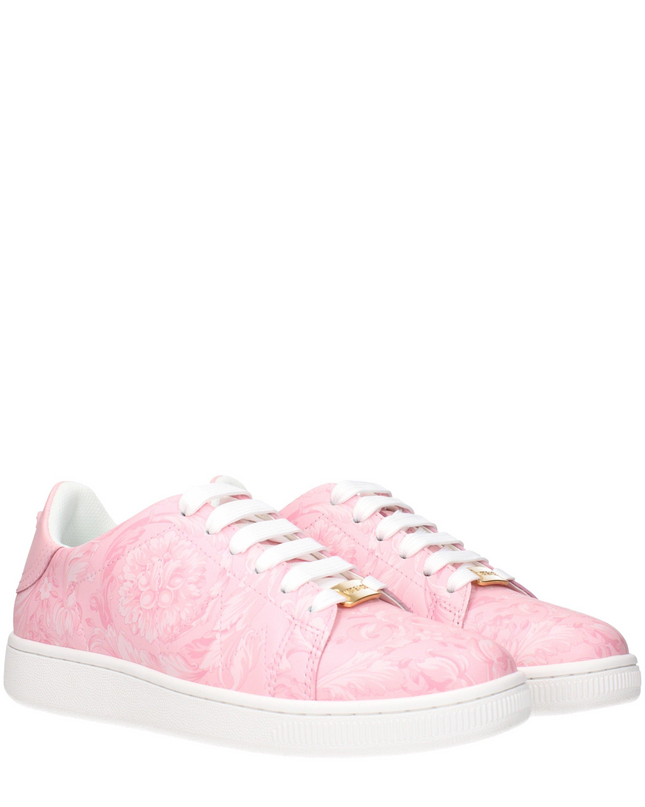 Versace Sneakers Dames Leer Roze