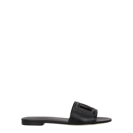 Dolce & Gabbana Leren sandalen met DG-logo