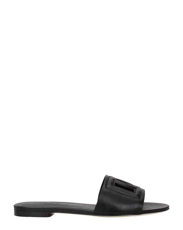 Dolce & Gabbana Leren sandalen met DG-logo