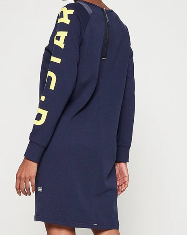 Sweater Jurk met lange mouw en print