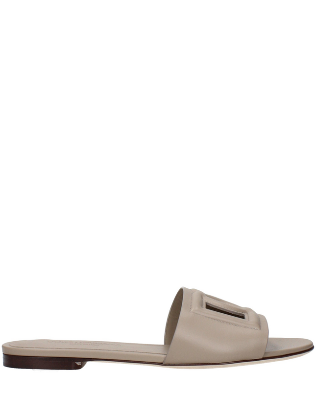 Dolce & Gabbana Leren sandalen met DG-logo