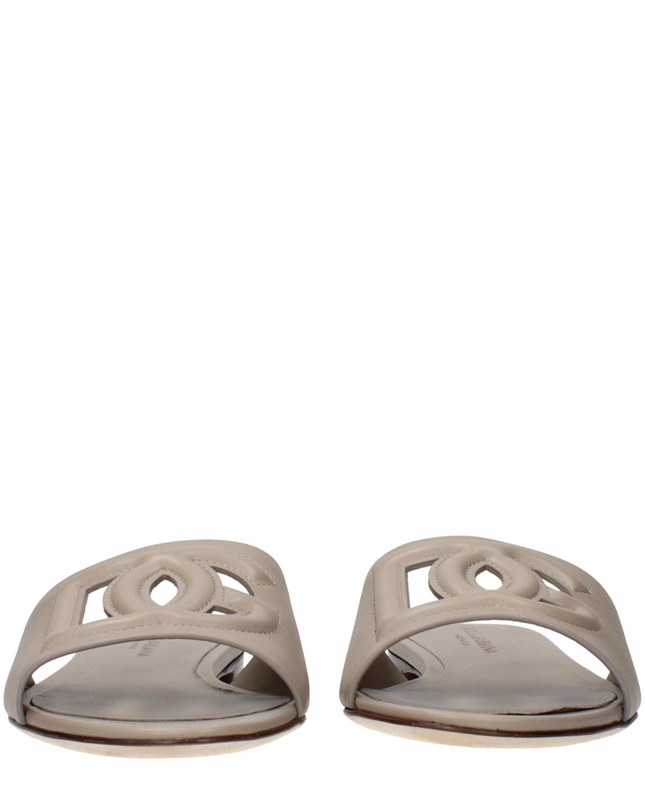 Dolce & Gabbana Leren sandalen met DG-logo